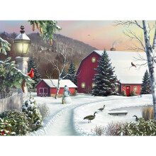 Bits and Pieces - 500 stukjes puzzel voor volwassenen - in het stille licht van de dageraad 500 pc's groot stuk winterpuzzel van kunstenaar Alan Gian