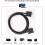 5M DB9 RS232 Serial Null Modem Cable Female to Female Full Handshaking 7 Wire Crossover for Data Communication 3