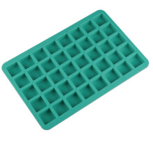 Mity Rain 40-CAVITY Square Caramel Candy Silicone moules au chocolat Truffes Moule Whisky Ice Cube Plateau Grille Fondant Moule de bonbon dur Mou