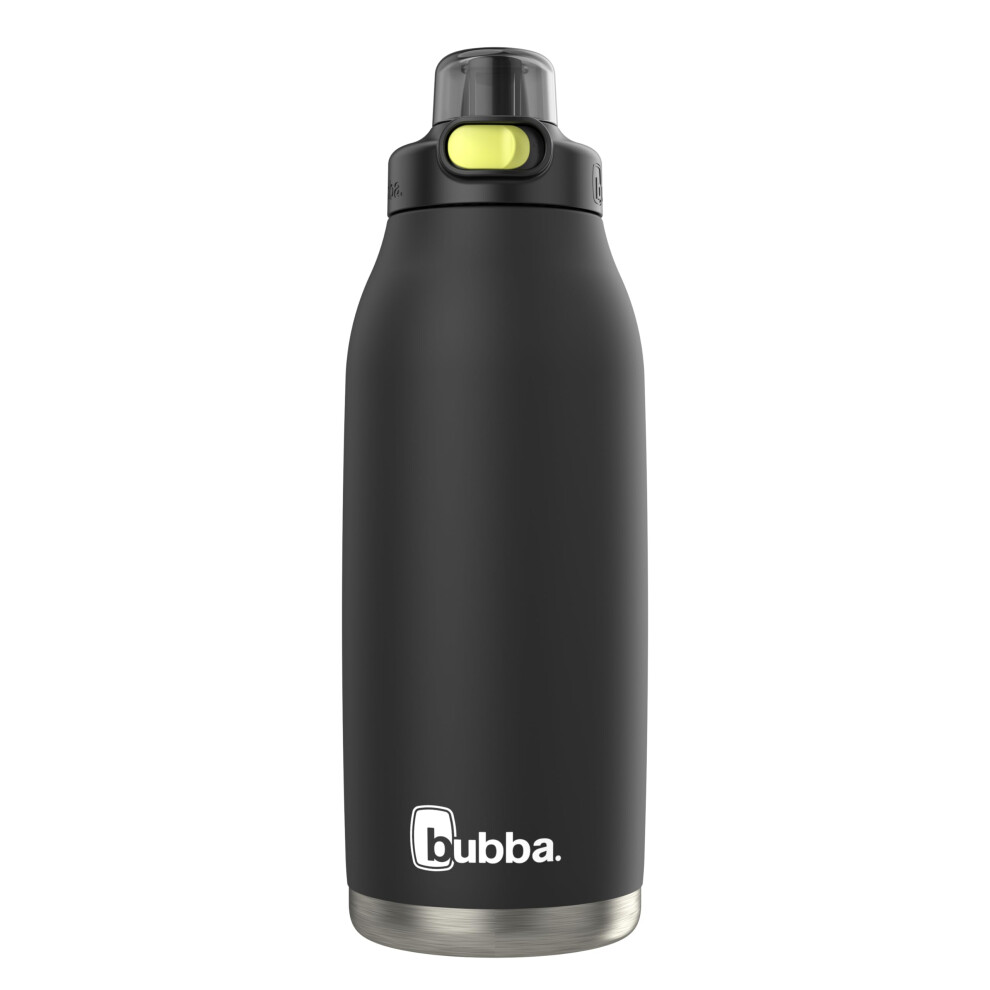 Bubba Radiant Stainless-Steel Pop-Up Straw  40oz Water Bottle  Medium  Rubberized Licorice-image-OPC-PH8KN7F-NEW