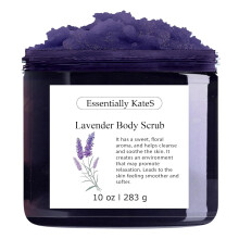 Lavender Body & Foot Scrub 10 oz - Een mix van lavendelessentie, sheaboter en kokosolie voor een geurige reis naar een sereen platteland - De beste k