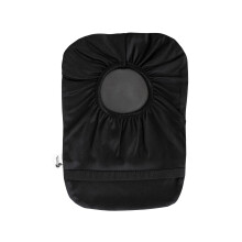 Spoonie Hilos Black Elastic Ostomy Bag Cover | Bolsas de leostoma de estoma de colostoma de moda y ajustable | Tamao negro 6x11 (apertura pequea
