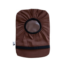 Spoonie Hilos Brown Elstico Ostomy Bag Cover | Bolsas de leostoma de estoma de colostoma de moda y ajustable | Brown 5x8 (apertura pequea)