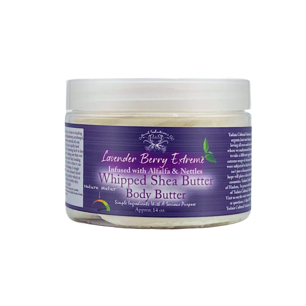 Yadain Lavender Berry Extreme Body Butter | Geschlagene Sheabutter Fur Gesicht Und K Rper, Feuchtigkeitsspendende Naturliche K Rperbutter Fur Die-image