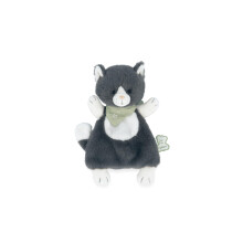 - Les Amis - Chamallow The Cat Comforter 18 cm - Grey - Ultra-Soft Material - 0 Months +, K224008 - Plush Soft Toy