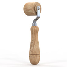 Hardwood Seam Roller (Gray Series) Wallpaper Roller with Beachwood Handle & Roller - Multi-Purpose Tool, Chrome Plating, Roller Width 45mm - for