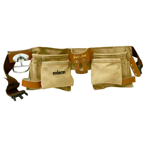 Rolson 68639 Professional Double Leather Tool Pouch