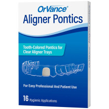 Aligner-pontieken | Tijdelijke tandvervanging voor alignertrays en houders tijdens orthodontische behandeling (16 stuks)