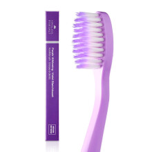 HIMALAYA PINKSALT Purple Toothbrush - Purple Indicater Medium Toothbrushes for Adults Plaque Remover for Teeth Tapered Bristles Gentle on Teeth and