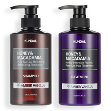 Kundal Premium Hair Care Special Set  Shampoo & Treatment  16.9 fl oz (500 ml)  #Amber Vanilla (Amber Vanilla)
