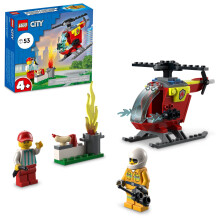 LEGO City Hasicsk helikopt ra 60318 pre pred kolsk ch chlapcov a dievcat od 4 rokov s minifig rkou hasica a tartovacou kockou