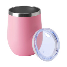 HASLE OUTFITTERS 12 oz vinglas med l?g Stammel?se vinglas Dobbeltv?gge vakuum rejsekrus rustfrit st?l Kaffekop til kolde og varme drikke Vin Kaff