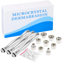 UNOISETION Diamond Microdermabrasion Tips Replacements 3 Wands 9Pcs Dermabrasion Tips Replacement with 50pcs Cotton Filter for Diamond Dermabrasion