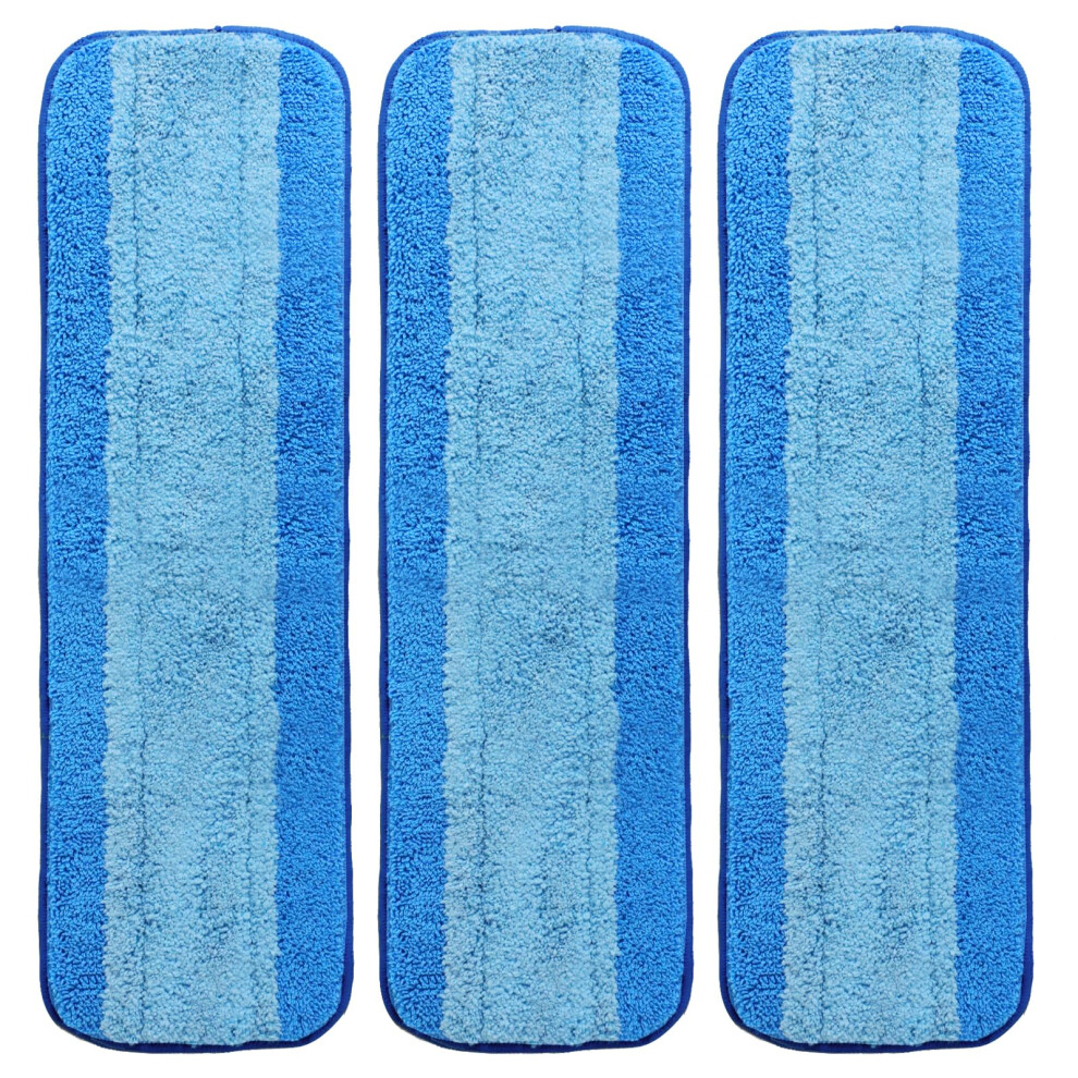 Zehrai Panni Per La Pulizia In Microfibra Per Bona Mop, Panni In Microfibra Riutilizzabili, Confezione Da 3 Panni Lavabili, Nessun Residuo, Super Assorbenti, 45,7 Cm-image