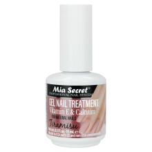 Mia Secret Gel-nagelbehandeling met vitamine E en calcium 15 ml - Gelnagellak met vitamine E en calcium - Nagelreparatie- en versterkingsgel voor nag