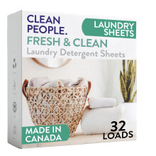 The Clean People Disgent de linge - Savon linge - Fight Fighting Emballage Recyclable Emmacking Ultra Concentrated Recyclable - Fresh Scent 32
