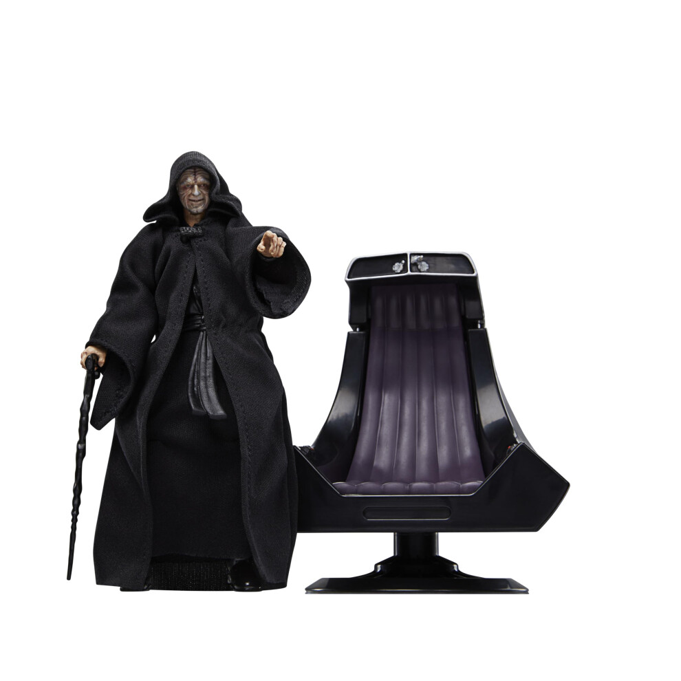 Star Wars The Black Series Emperor Palpatine & Throne Return Of The Jedi - Action Figure Da Collezione Da 15,2 Cm (Esclusiva Amazon)-image