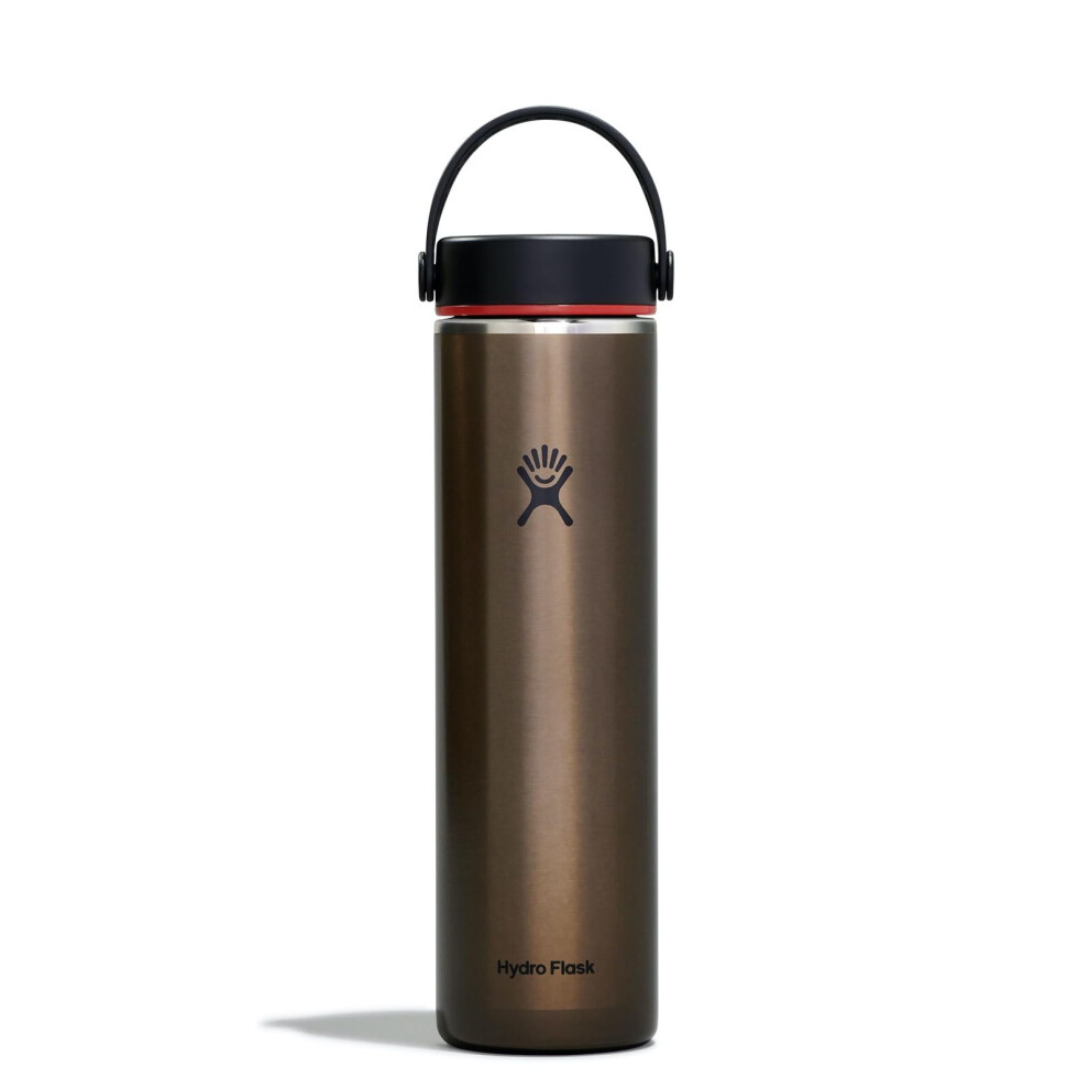 Hydro Flask Steel 24 Oz Lightweight Wide Flex Cap Obsidian