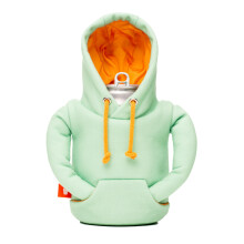 Puffin - The Hoodie Beverage Jacket - 12 oz ge?oleerde blikjeskoeler - bierfles en frisdrankblikje isolator Houd drankjes en dranken koud zeeschuim/a