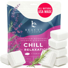 Beauty By Earth, Chill zur Entspannung, Dusch-Badezusätze, Lavendel Rosmarin, 7 Tabletten, 7 oz (198 g)