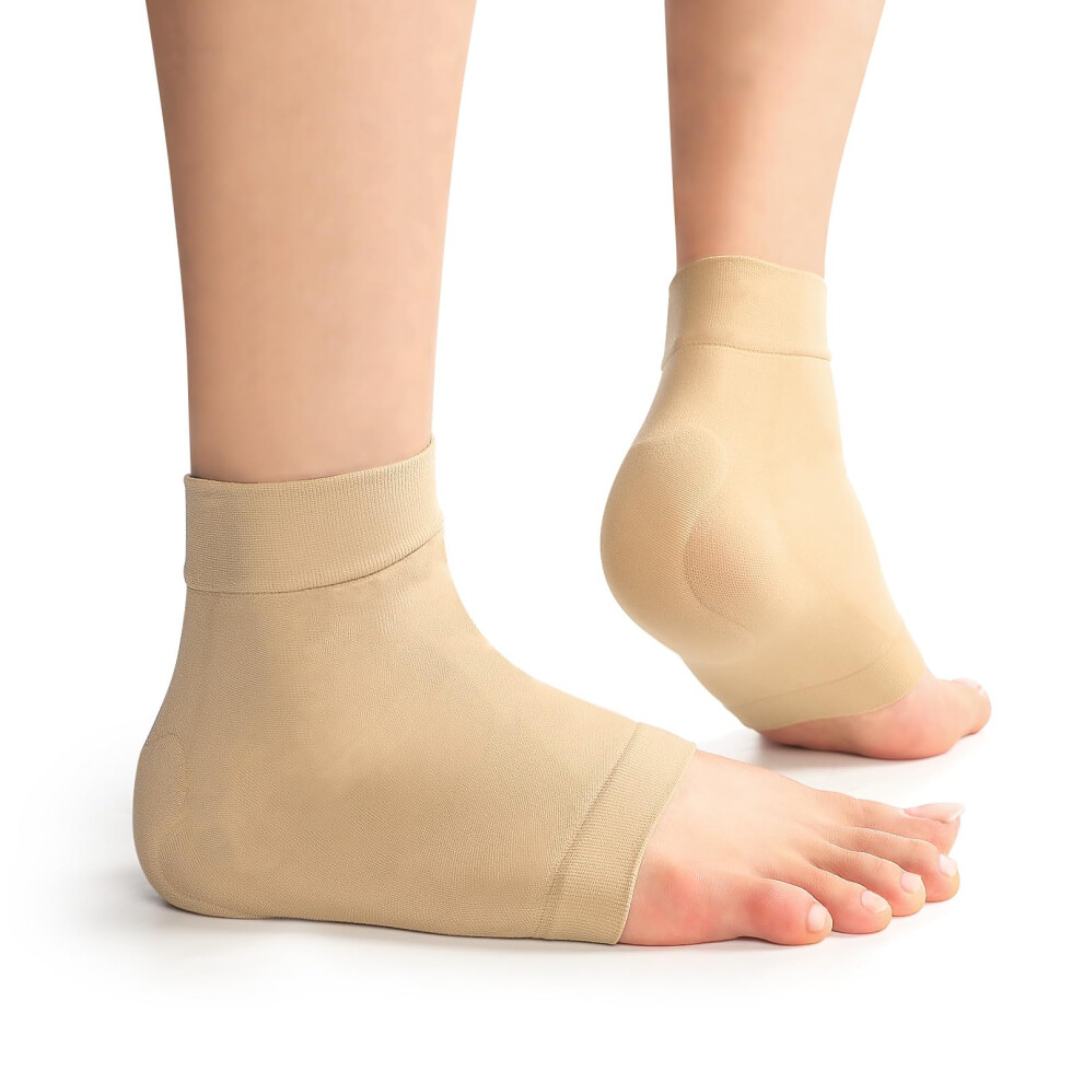 Chaussettes de compression rembourr   es pour talon et tendon d'Achille, chaussettes de compression en gel de qualit    sup   rieure pour tendinite et