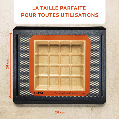 Silpat The Original Square Tablette Mold - 16 Portions 2