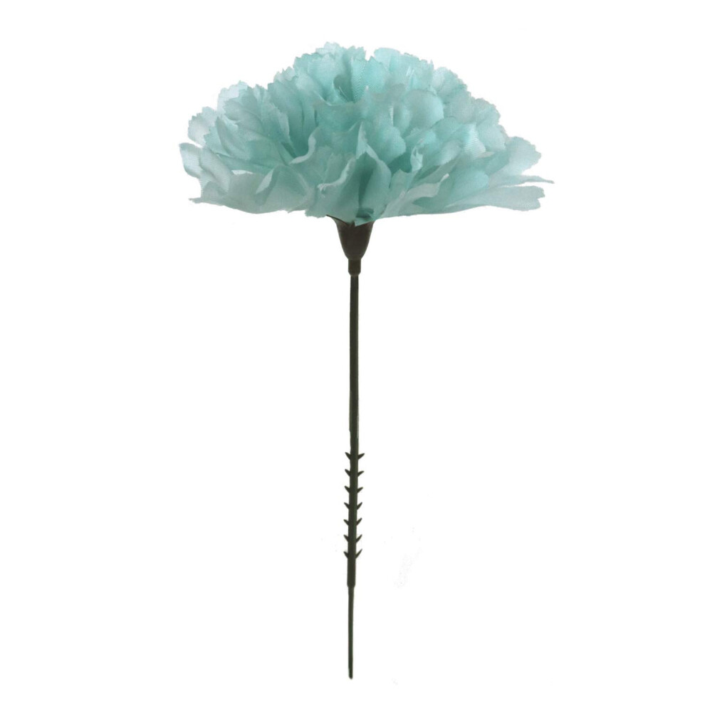 Larksilk Garofani Arancioni In Seta - Fiori Artificiali Per Decorazioni Nuziali Fai Da Te, 100 Pezzi, Teste Di Garofano Da 3,5"""" Con Steli Da 5""""