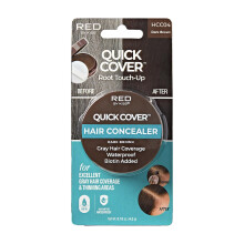 Red by Kiss Quick Cover Haarconcealer Tijdelijke worteltouch-up Brede massa Grijze dekking Lichtgewicht en waterdicht met biotine doordrenkt (donkerb