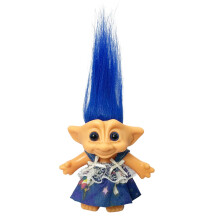 Lucky Vintage Troll Dolls Lucky Doll Chromatisch Schattig voor collecties Schoolproject Kunst en handwerk Feestartikelen - 19,5 cm hoog (inclusief de