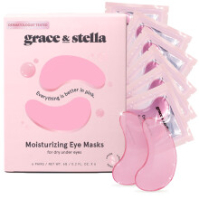 Grace & stella Award Vtezn maska ??pod oci (ruov 6 pru) Snen tmavch kruhu Opuchl oci Vcky pod ocima Vrsky - Gelov nplasti pod oci - Dr