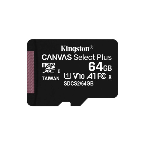 Kingston Canvas Select Plus microSD Card SDCS2/64 GB SP Class 10 1