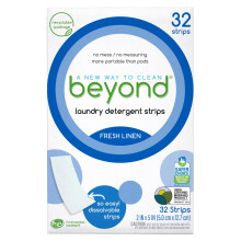 Beyond Laundry Detergent Strips [32 prouku] - Sve prdlo - Ekologick, hypoalergenn. Prtelsk k cestovn. Rozpustn prouky.