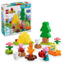 LEGO DUPLO Peppa Pig Kampeertrip Leerspeelgoed voor peuters - Zintuiglijk speelgoed voor creatief en ontwikkelingsspel - Leuk verjaardagscadeau voor