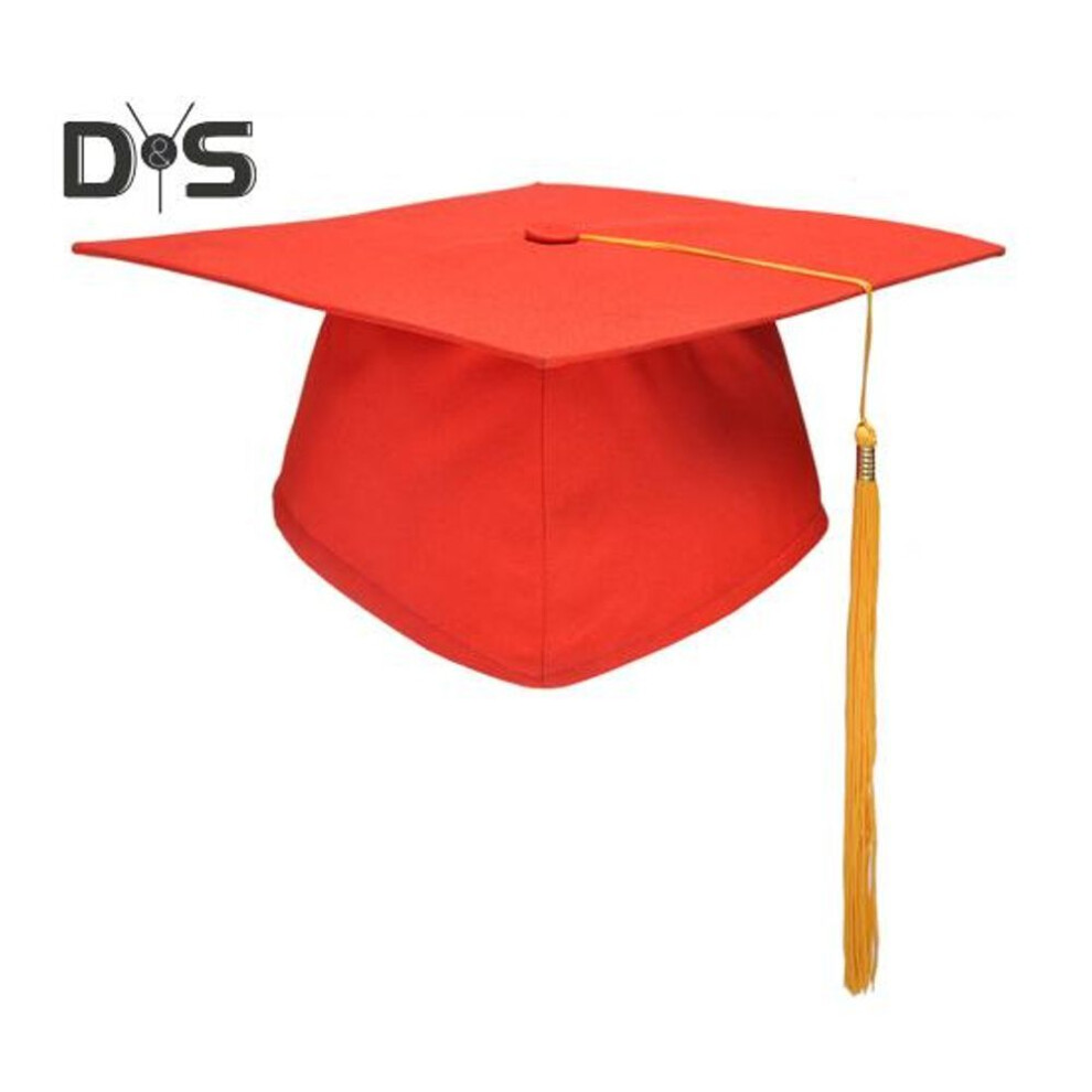 (as the picture, A) Graduation Cap With Tassel Bachelors Hat With Adjustable Size Elastic Band Graduation Dress Accessory Master Degree Graduation Ceremony Hat