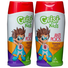 Shampoo detergente e antipidocchi Grisi Kids, aiuta a combattere la comparsa dei pidocchi. Estratto di quassia, condiziona i capelli, 10,14 fl oz