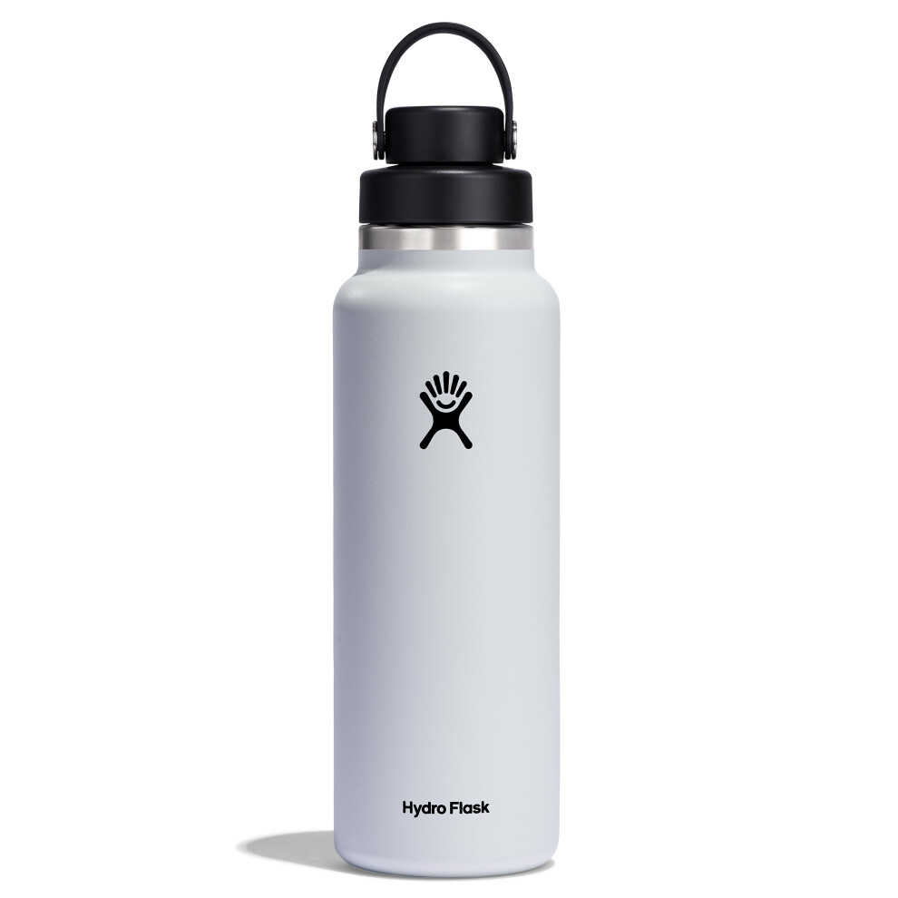 Hydro Flask 40 Oz Wide Flex Chug Cap  Stainless Stee  Double-wall  White