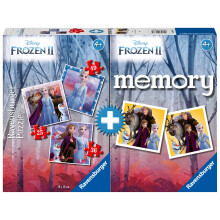 20673 5 Multipack Memory and Puzzle of Frozen 2, Puzzle and Game for Children, Recommended Age 4+