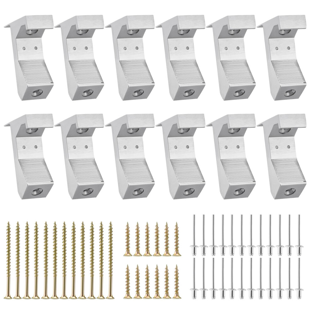 Venussar Squeaky Floor Repair Kit  Pack of 12 Aluminum Alloy Floor Repair Tool  Wood Floor Repair Kit for Eliminating Squeaky Floor Sounds-image-OPC-PH8KSPJ-NEW