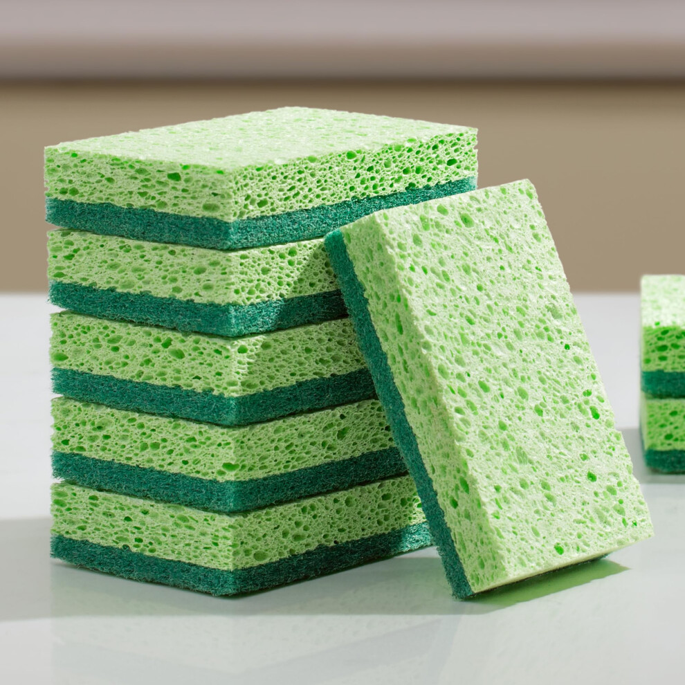 JOYMOOP Clean Sponges    ponges     r   curer double face anti-rayures et douces pour la vaisselle, sans danger pour les ustensiles de cuisine antiadh