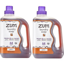 Indigo Wild Zum Laundry Soap - Plant-Based Liquid Laundry Soap - Amber - 64 fl oz (2 Pack)