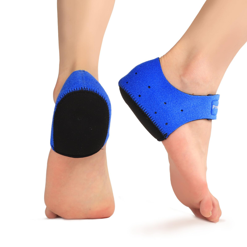 Promifun Plantar Fasciitis Heel Cup Protectors - Heel Cups For Heel Spur Achilles Tendinitis Cracked Heels Heel Pain Relief Products - Gel Heel Cushio