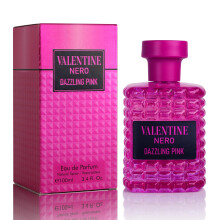 Valentine Nero Dazzling Pink voor dames EDP - Amber-bloemige geur - Topnoten van zoete groene mandarijn en oranjebloesem - Basisgeuren van Bourbon-va