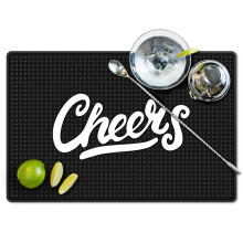 Cheers Countertop Bar Mat - Morsbestendige duurzame antislip rubberen mat - 18""""x12"""" - Ideaal voor thuisbar en bartending
