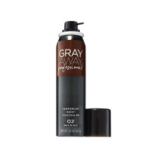 Spray di ritocco temporaneo professionale Gray Away per ricrescita, castano scuro, 2 oz
