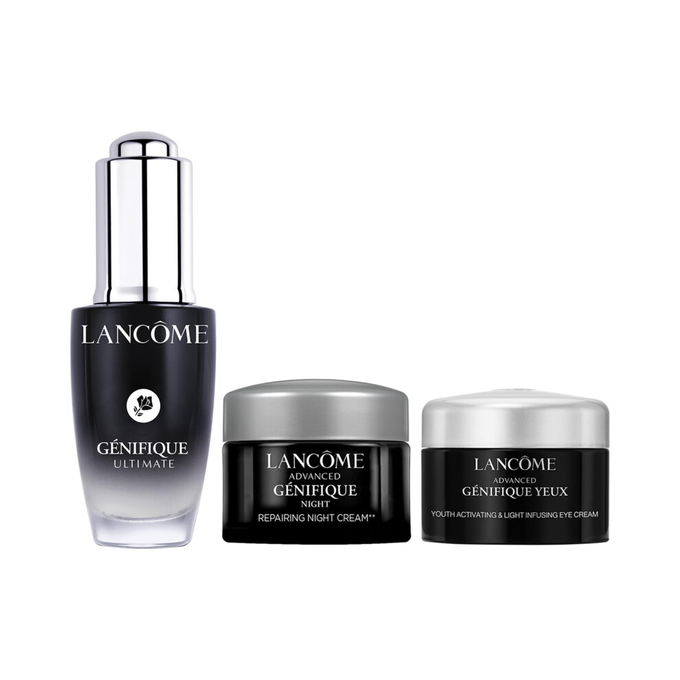 G?nifique Ultimate Discovery Set - G?nifique Ultimate Serum 0.67 Fl Oz  G?nifique Night Cream 0.16 Fl Oz  G?nifique Eye Cream 0.16 Fl Oz.