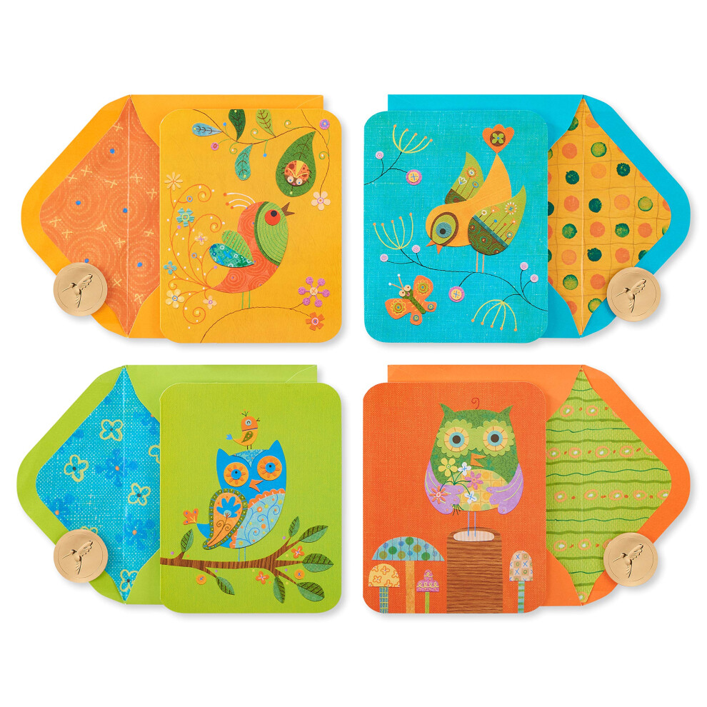 Tarjetas De Papiro En Blanco Con Sobres De B Hos Y P Jaros (20 Unidades)-image