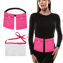 Bolsa de drenagem para mastectomia Yesito e suporte para chuveiro com conforto ajustvel (rosa)