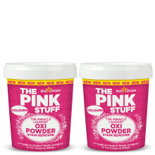 Stardrops The Pink Stuff Miracle Laundry Oxi Odplamiacz w proszku - Formuła bezpieczna dla kolorów Odporny na plamy Delikatny dla tkanin (2 szt.)