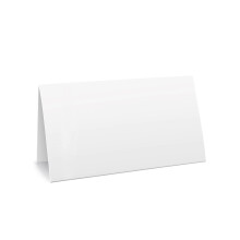 2 x 3 5"""" Almindelige hvide foldeteltkort (s?t med 100) - 4x3 5"""" Foldes til 2x3 5"""" Enkelt tomt karton til skrivning Stempling Tegning-Lav dine