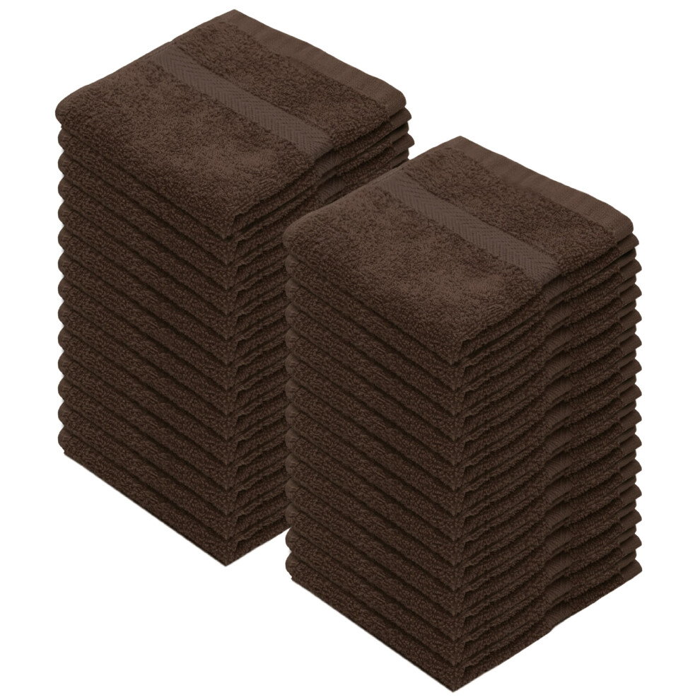 Ensemble de débarbouillettes Simplicity de Cotton Craft - Lot de 28 serviettes légères et absorbantes - 100 % coton doux à séchage rapide pour le